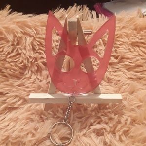 Custom self defense kitty cat key chain